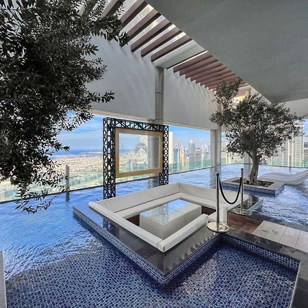Infinity Pool & Burj Khalifa View L Luxe Paramount Dubai Exterior foto